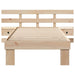 Cadru de pat cu headboard Maro 75 x 190 cm Lemn de pin masiv - WALTI WALTI