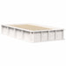 Cadru de pat Alb 75 x 190 cm Lemn de pin masiv - WALTI WALTI