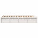 Cadru de pat Alb 75 x 190 cm Lemn de pin masiv - WALTI WALTI
