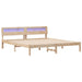 Cadru de pat cu headboard Maro 180 x 200 cm Lemn de pin masiv - WALTI WALTI