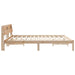 Cadru de pat cu headboard Maro 180 x 200 cm Lemn de pin masiv - WALTI WALTI