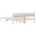 Cadru de pat cu headboard Alb 180 x 200 cm Lemn de pin masiv - WALTI WALTI