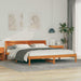 Cadru de pat Maroniu cerat 180 x 200 cm Lemn de pin masiv - WALTI WALTI