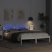 Cadru de pat cu headboard Alb 160 x 200 cm Lemn de pin masiv - WALTI WALTI