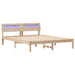 Cadru de pat cu headboard Maro 150 x 200 cm Lemn de pin masiv - WALTI WALTI