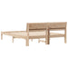 Cadru de pat cu headboard Maro 150 x 200 cm Lemn de pin masiv - WALTI WALTI