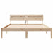 Cadru de pat cu headboard Maro 150 x 200 cm Lemn de pin masiv - WALTI WALTI