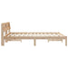 Cadru de pat cu headboard Maro 150 x 200 cm Lemn de pin masiv - WALTI WALTI