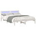 Cadru de pat cu headboard Alb 150 x 200 cm Lemn de pin masiv - WALTI WALTI