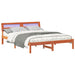 Cadru de pat Maroniu cerat 150 x 200 cm Lemn de pin masiv - WALTI WALTI