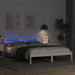 Cadru de pat cu headboard Alb 140 x 200 cm Lemn de pin masiv - WALTI WALTI