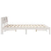 Cadru de pat cu headboard Alb 140 x 200 cm Lemn de pin masiv - WALTI WALTI