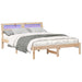 Cadru de pat cu headboard Maro 120 x 200 cm Lemn de pin masiv - WALTI WALTI