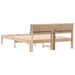 Cadru de pat cu headboard Maro 140 x 190 cm Lemn de pin masiv - WALTI WALTI