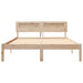 Cadru de pat cu headboard Maro 140 x 190 cm Lemn de pin masiv - WALTI WALTI