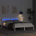Cadru de pat cu headboard Alb 140 x 190 cm Lemn de pin masiv - WALTI WALTI