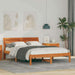 Cadru de pat Maroniu cerat 140 x 190 cm Lemn de pin masiv - WALTI WALTI