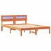 Cadru de pat Maroniu cerat 140 x 190 cm Lemn de pin masiv - WALTI WALTI