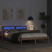 Cadru de pat cu headboard Maro 135 x 190 cm Lemn de pin masiv - WALTI WALTI
