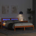 Cadru de pat Maroniu cerat 135 x 190 cm Lemn de pin masiv - WALTI WALTI