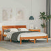 Cadru de pat Maroniu cerat 135 x 190 cm Lemn de pin masiv - WALTI WALTI