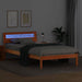 Cadru de pat Maroniu cerat 100 x 200 cm Lemn de pin masiv - WALTI WALTI