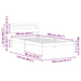 Cadru de pat Maroniu cerat 100 x 200 cm Lemn de pin masiv - WALTI WALTI