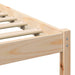 Cadru de pat cu headboard Maro 90 x 190 cm Lemn de pin masiv - WALTI WALTI