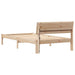Cadru de pat cu headboard Maro 90 x 190 cm Lemn de pin masiv - WALTI WALTI