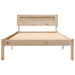 Cadru de pat cu headboard Maro 90 x 190 cm Lemn de pin masiv - WALTI WALTI