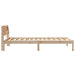 Cadru de pat cu headboard Maro 90 x 190 cm Lemn de pin masiv - WALTI WALTI
