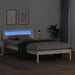 Cadru de pat cu headboard Alb 90 x 190 cm Lemn de pin masiv - WALTI WALTI