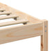 Cadru de pat cu headboard Maro 75 x 190 cm Lemn de pin masiv - WALTI WALTI