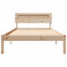 Cadru de pat cu headboard Maro 75 x 190 cm Lemn de pin masiv - WALTI WALTI