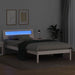 Cadru de pat cu headboard Alb 75 x 190 cm Lemn de pin masiv - WALTI WALTI