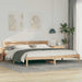 Cadru de pat cu headboard Maro 180 x 200 cm Lemn de pin masiv - WALTI WALTI