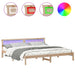 Cadru de pat cu headboard Maro 180 x 200 cm Lemn de pin masiv - WALTI WALTI