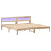Cadru de pat cu headboard Maro 180 x 200 cm Lemn de pin masiv - WALTI WALTI