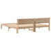 Cadru de pat cu headboard Maro 180 x 200 cm Lemn de pin masiv - WALTI WALTI