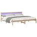 Cadru de pat cu headboard Maro 180 x 200 cm Lemn de pin masiv - WALTI WALTI