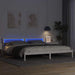 Cadru de pat cu headboard Alb 180 x 200 cm Lemn de pin masiv - WALTI WALTI
