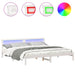 Cadru de pat cu headboard Alb 180 x 200 cm Lemn de pin masiv - WALTI WALTI