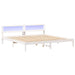 Cadru de pat cu headboard Alb 180 x 200 cm Lemn de pin masiv - WALTI WALTI