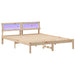 Cadru de pat cu headboard Maro 160 x 200 cm Lemn de pin masiv - WALTI WALTI