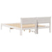 Cadru de pat cu headboard Alb 160 x 200 cm Lemn de pin masiv - WALTI WALTI