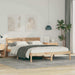 Cadru de pat cu headboard Maro 150 x 200 cm Lemn de pin masiv - WALTI WALTI
