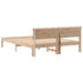 Cadru de pat cu headboard Maro 150 x 200 cm Lemn de pin masiv - WALTI WALTI