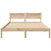 Cadru de pat cu headboard Maro 150 x 200 cm Lemn de pin masiv - WALTI WALTI