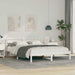 Cadru de pat cu headboard Alb 150 x 200 cm Lemn de pin masiv - WALTI WALTI