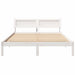Cadru de pat cu headboard Alb 150 x 200 cm Lemn de pin masiv - WALTI WALTI